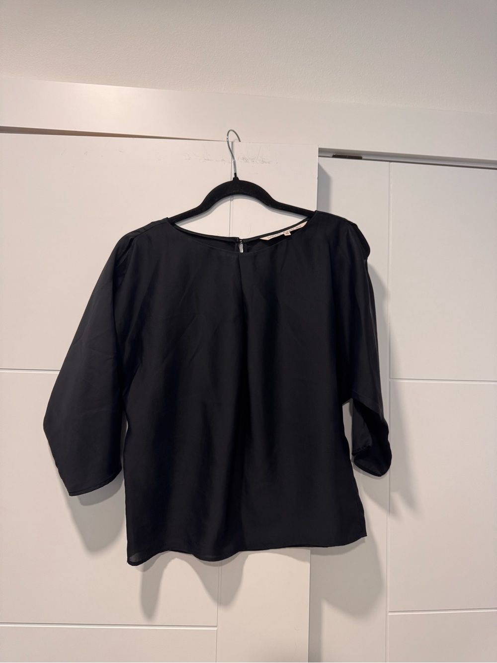 Black Women’s Blouse - Classic Boatneck Top